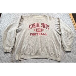 Vtg Florida State Football crewneck sweatshirt L 80's 90's distressed